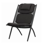 Кресло Hakon, 600×800×850 мм, искусственный ротанг, цвет чёрный - фото 296223416
