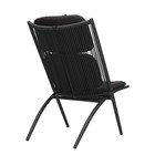 Кресло Hakon, 600×800×850 мм, искусственный ротанг, цвет чёрный - Фото 12