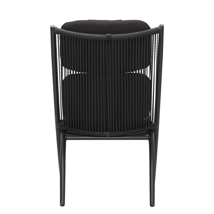 Кресло Hakon, 600×800×850 мм, искусственный ротанг, цвет чёрный - фото 1909502716