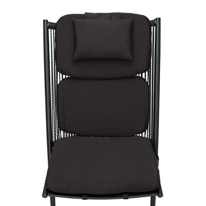 Кресло Hakon, 600×800×850 мм, искусственный ротанг, цвет чёрный - фото 1909502717