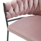 Кресло Lind, 600×530×770 мм, велюр, цвет розовый - Фото 10