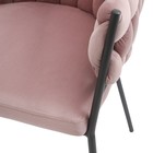 Кресло Lind, 600×530×770 мм, велюр, цвет розовый - Фото 11