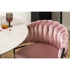 Кресло Lind, 600×530×770 мм, велюр, цвет розовый - Фото 2