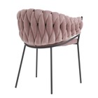 Кресло Lind, 600×530×770 мм, велюр, цвет розовый - Фото 7