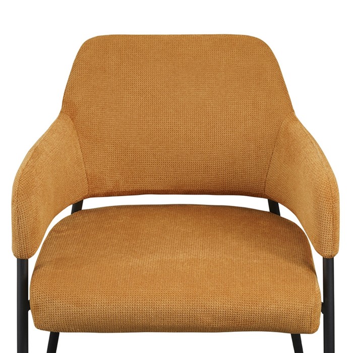 Кресло Wendy, 640×685×740 мм, фактурный шенилл, цвет охра - фото 1890407482