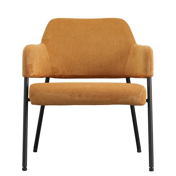 Кресло Wendy, 640×685×740 мм, фактурный шенилл, цвет охра - фото 1909502740