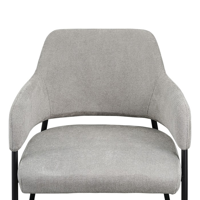 Кресло Wendy, 640×685×740 мм, фактурный шенилл, цвет серый - фото 1909502759