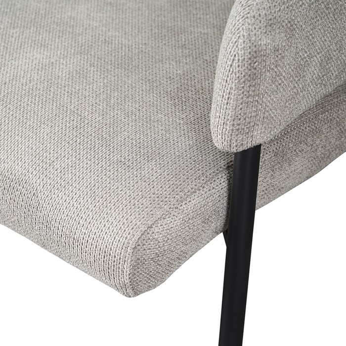 Кресло Wendy, 640×685×740 мм, фактурный шенилл, цвет серый - фото 1891887494