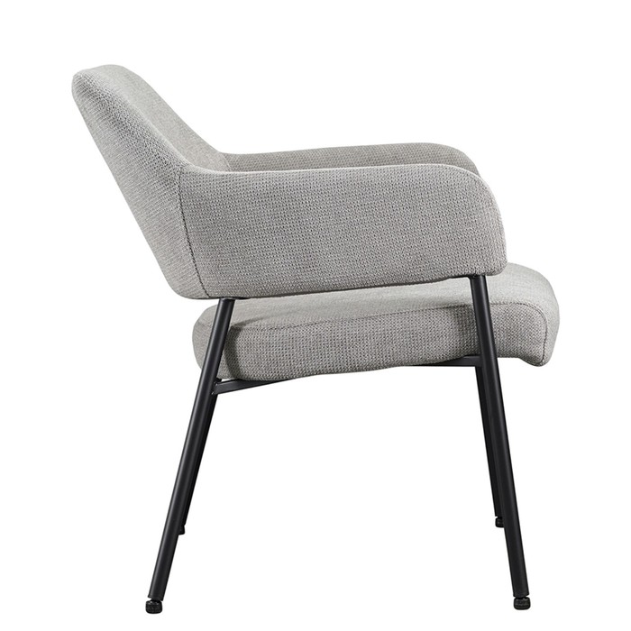Кресло Wendy, 640×685×740 мм, фактурный шенилл, цвет серый - фото 1909502756