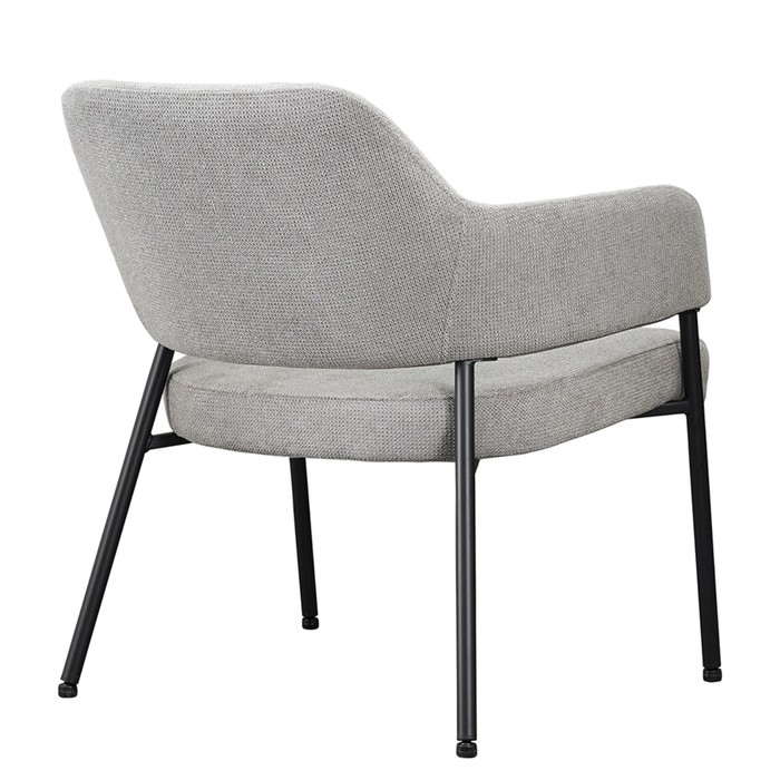 Кресло Wendy, 640×685×740 мм, фактурный шенилл, цвет серый - фото 1891887490