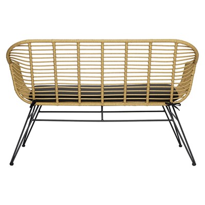 Кушетка Vetle Bent, 1250×680×820 мм, цвет ротанг