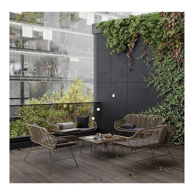 Кушетка Vetle Bent, 1250×680×820 мм, цвет ротанг