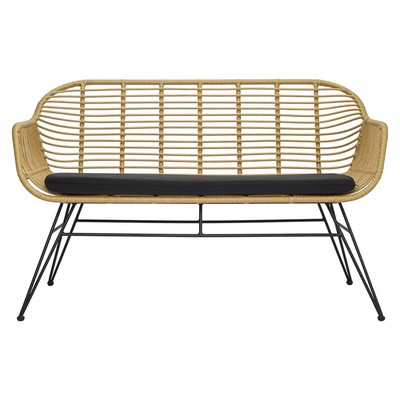 Кушетка Vetle Bent, 1250×680×820 мм, цвет ротанг