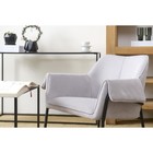 Лаунж-кресло Aline, 760×610×750 мм, шенилл, цвет светло-серый - Фото 3