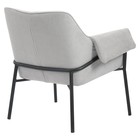 Лаунж-кресло Aline, 760×610×750 мм, шенилл, цвет светло-серый - Фото 6