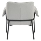 Лаунж-кресло Aline, 760×610×750 мм, шенилл, цвет светло-серый - Фото 7
