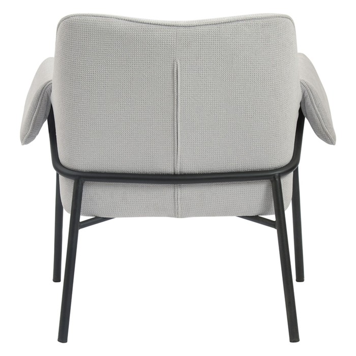 Лаунж-кресло Aline, 760×610×750 мм, шенилл, цвет светло-серый - фото 1909502787