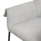 Лаунж-кресло Aline, 760×610×750 мм, шенилл, цвет светло-серый - Фото 8