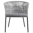 Лаунж-кресло Haugen, 660×640×720 мм, цвет тёмно-серый / светло-серый - Фото 2