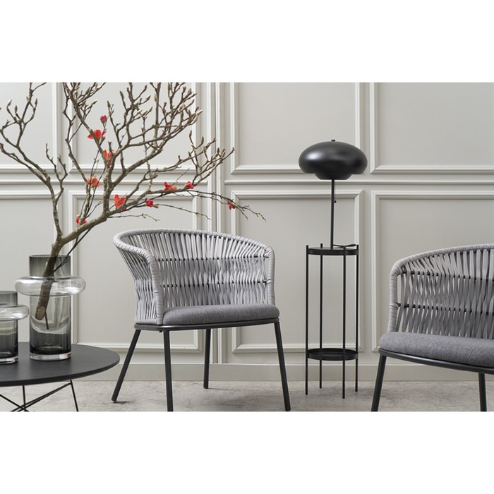 Лаунж-кресло Haugen, 660×640×720 мм, цвет тёмно-серый / светло-серый