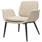 Лаунж-кресло Hilde, 600×800×730 мм, букле, цвет серо-бежевый - Фото 3