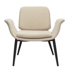 Лаунж-кресло Hilde, 600×800×730 мм, букле, цвет серо-бежевый - Фото 13