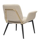 Лаунж-кресло Hilde, 600×800×730 мм, букле, цвет серо-бежевый - Фото 16