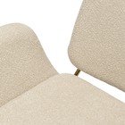 Лаунж-кресло Hilde, 600×800×730 мм, букле, цвет серо-бежевый - Фото 18