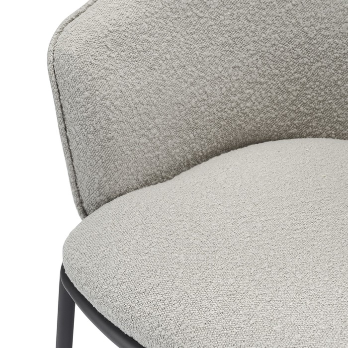 Лаунж-кресло Paal, 740×700×650 мм, букле, цвет серый - фото 1909502852
