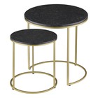 Набор столиков кофейных Hans, 900×500×520 мм, цвет чёрный мрамор - Фото 3
