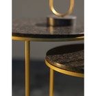 Набор столиков кофейных Hans, 900×500×520 мм, цвет чёрный мрамор - Фото 4