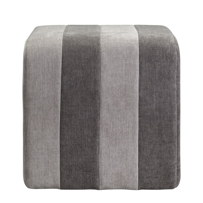 Пуф Idar, 460×460×460 мм, шенилл, цвет серый - фото 1884508428