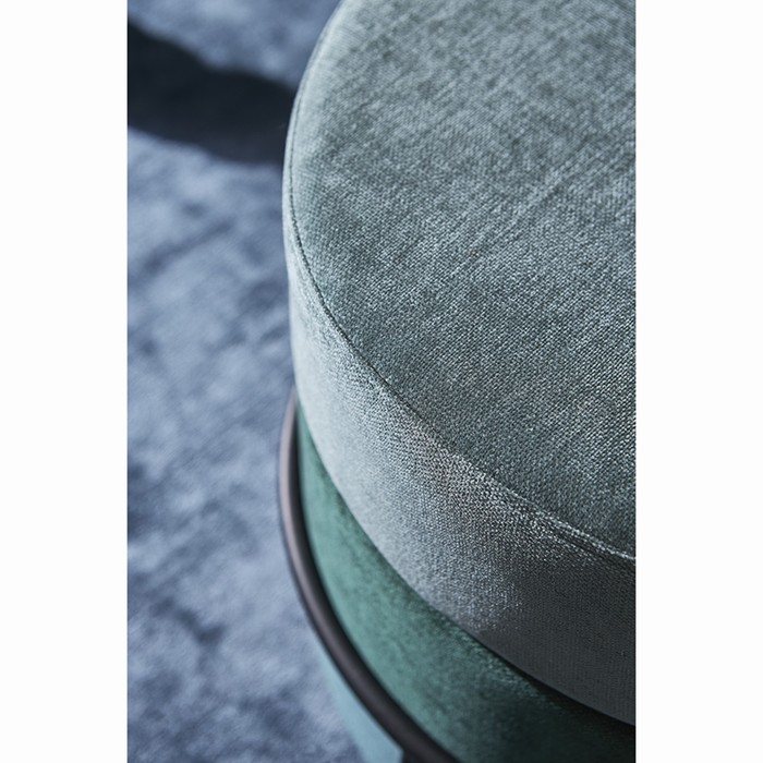 Пуф Norunn, 480×480×450 мм, шенилл, цвет зелёный - фото 1884508445