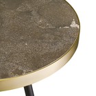 Журнальный стол Hedda, 550×550×590 мм, цвет чёрный / матовое золото - Фото 7