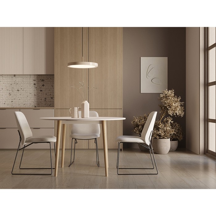 Стол обеденный Matyo, 1200×1200×760 мм, цвет белый - фото 1891887771