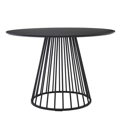 Стол обеденный Tyra, 1100×1100×750 мм, цвет чёрный