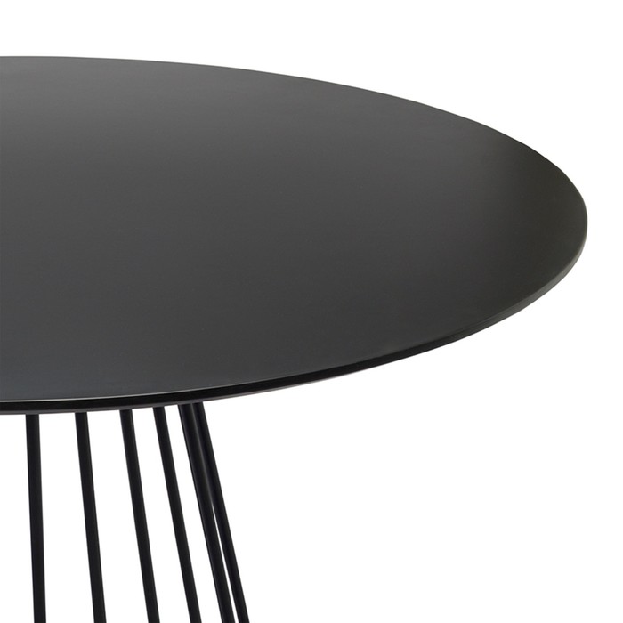 Стол обеденный Tyra, 1100×1100×750 мм, цвет чёрный - фото 1909503050