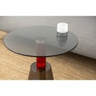 Столик кофейный Amalie, 500×500×520 мм, цвет серый / красный - Фото 2