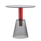 Столик кофейный Amalie, 500×500×520 мм, цвет серый / красный - Фото 4