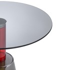 Столик кофейный Amalie, 500×500×520 мм, цвет серый / красный - Фото 5