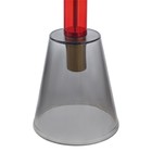 Столик кофейный Amalie, 500×500×520 мм, цвет серый / красный - Фото 6