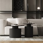 Столик кофейный Otes, 450×450×500 мм, цвет чёрный - Фото 5