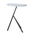 Столик приставной Sustainable, 377×377×500 мм, цвет серый / чёрный - Фото 1