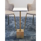 Столик приставной Svein, 300×300×630 мм, цвет мрамор / золотой - Фото 2