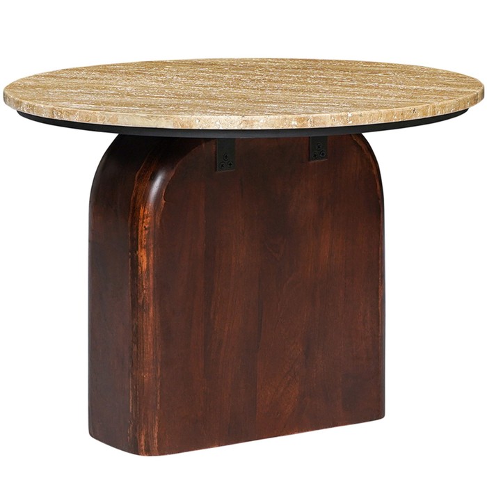 Столик приставной Torhill, 600×600×420 мм, цвет бежевый / орех - Фото 1