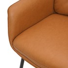 Стул Allar, 580×520×850 мм, экокожа, рогожка, цвет коричневый - Фото 11