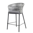 Стул полубарный Haugen, 530×580×920 мм, цвет тёмно-серый / светло-серый - Фото 3