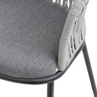 Стул полубарный Haugen, 530×580×920 мм, цвет тёмно-серый / светло-серый - Фото 5