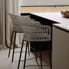 Стул полубарный Haugen, 530×580×920 мм, цвет тёмно-серый / светло-серый - Фото 9