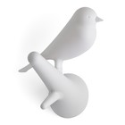 Набор из 2-х вешалок настенных Sparrow, цвет белый - Фото 2